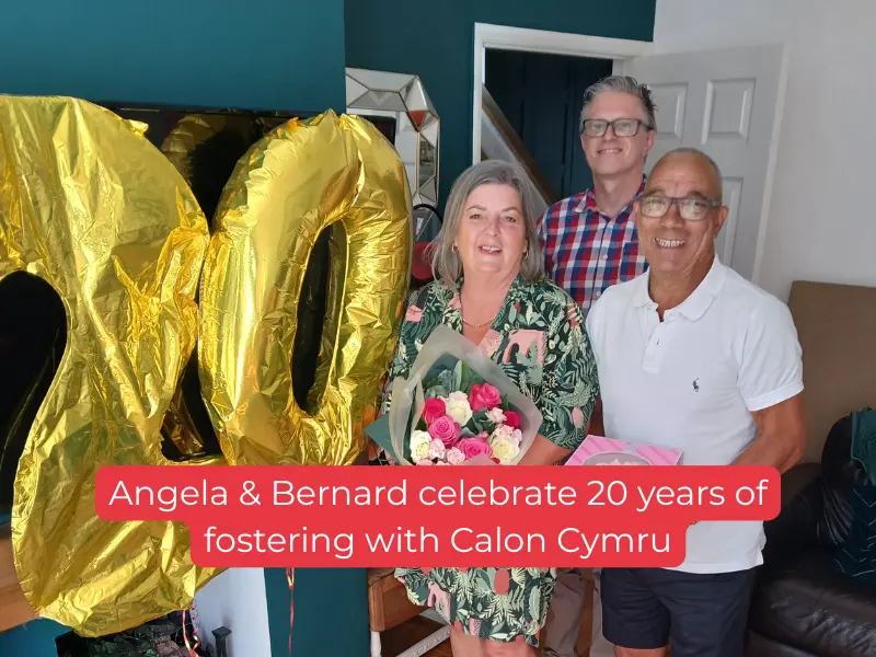 Angela & Bernard Celebrate 20 Years Of Fostering With Calon Cymru (800 X 600 Px)